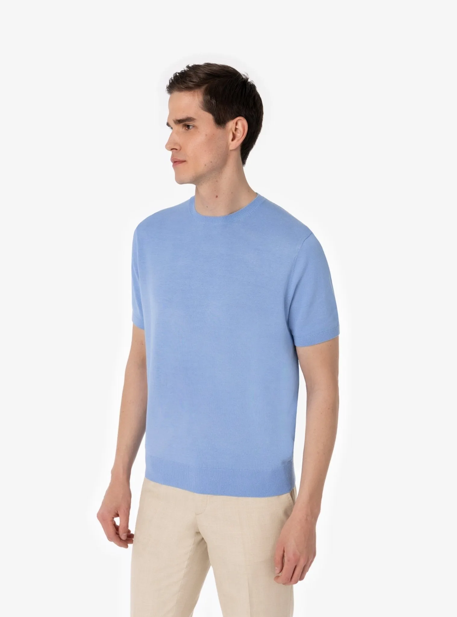 Maglia Mezza Manica in Puro Cotone Girocollo - Yuri