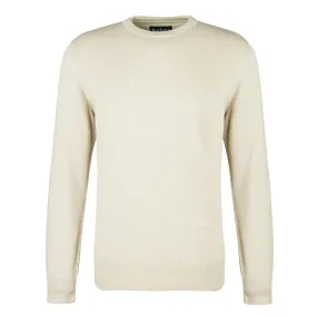 Maglione Barbour Cotone Pima Bianco Panna