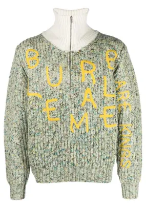 Maglione con logo in verde - uomo