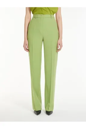 Max Mara Agami Pantaloni in crêpe satin di lana