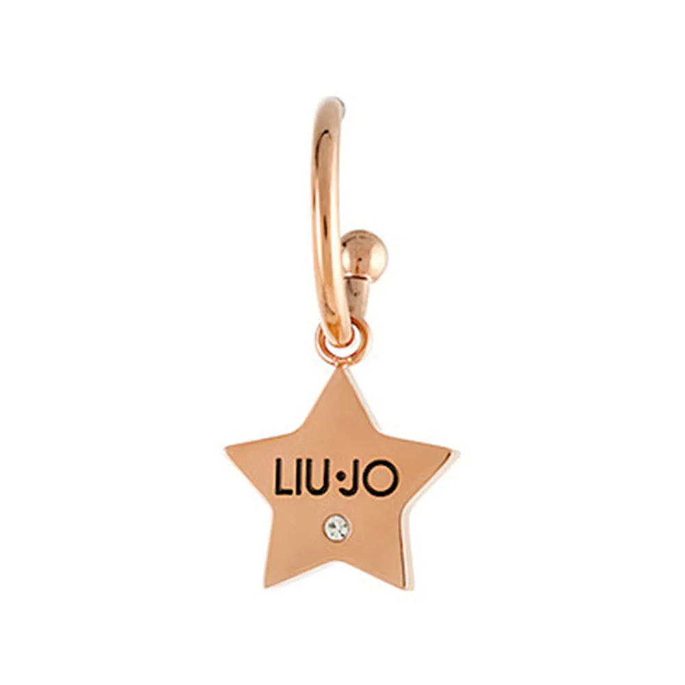 Mono Orecchino Acciaio Stella Brilliant Rose Liu Jo Luxury