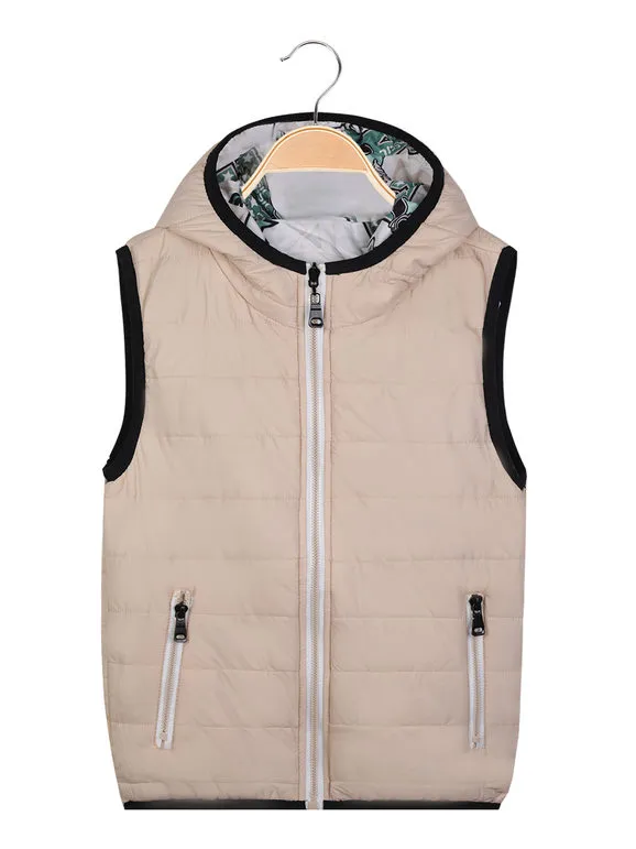 Mr Jek Gilet matelassé réversible enfant