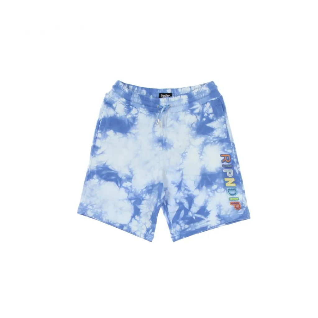 PANTALONE CORTO TUTA UOMO PRISMA SWEATSHORTS BLUE LIGHTNING WASH