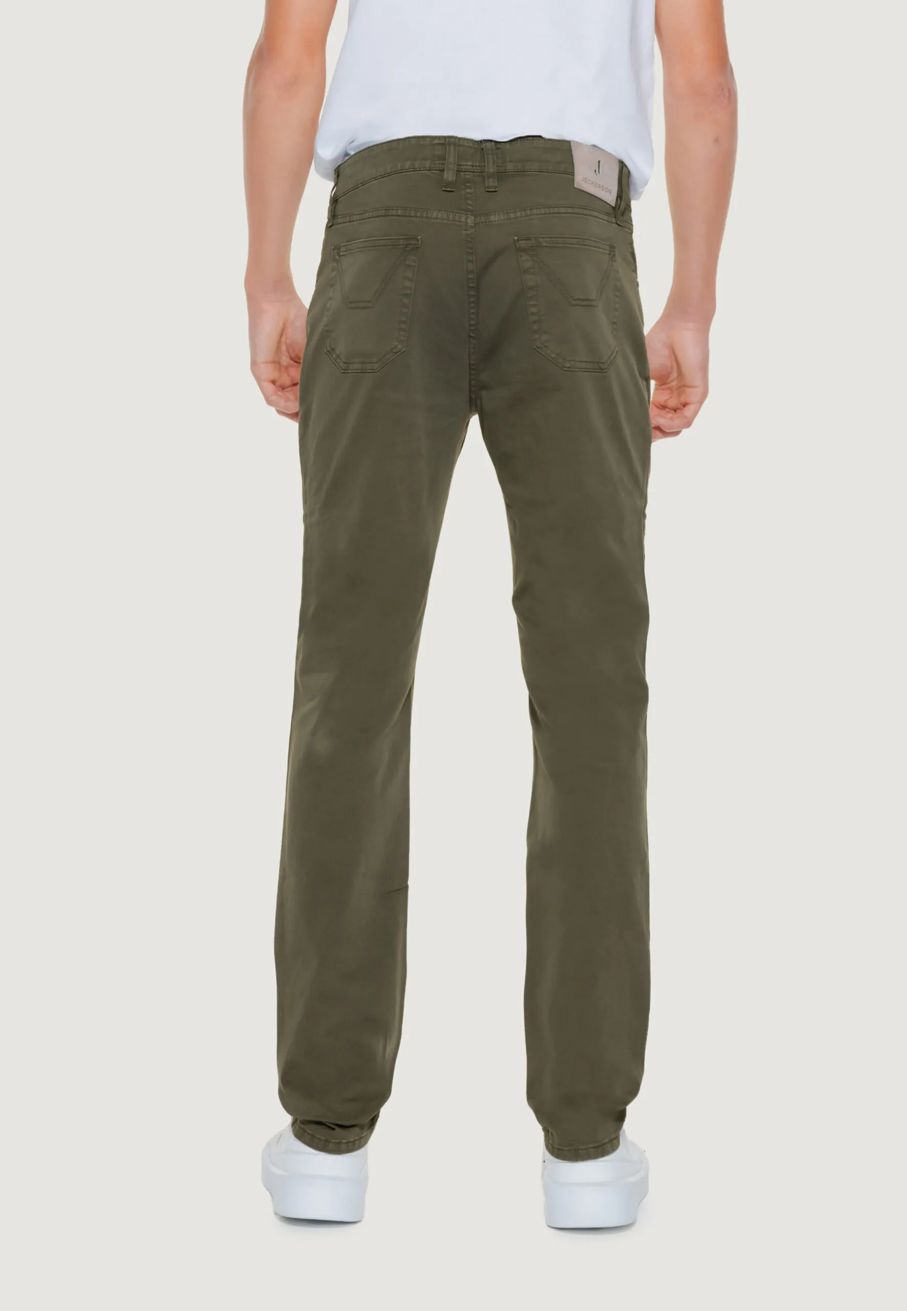 Pantaloni slim Jeckerson JOHN 5 Verde Oliva