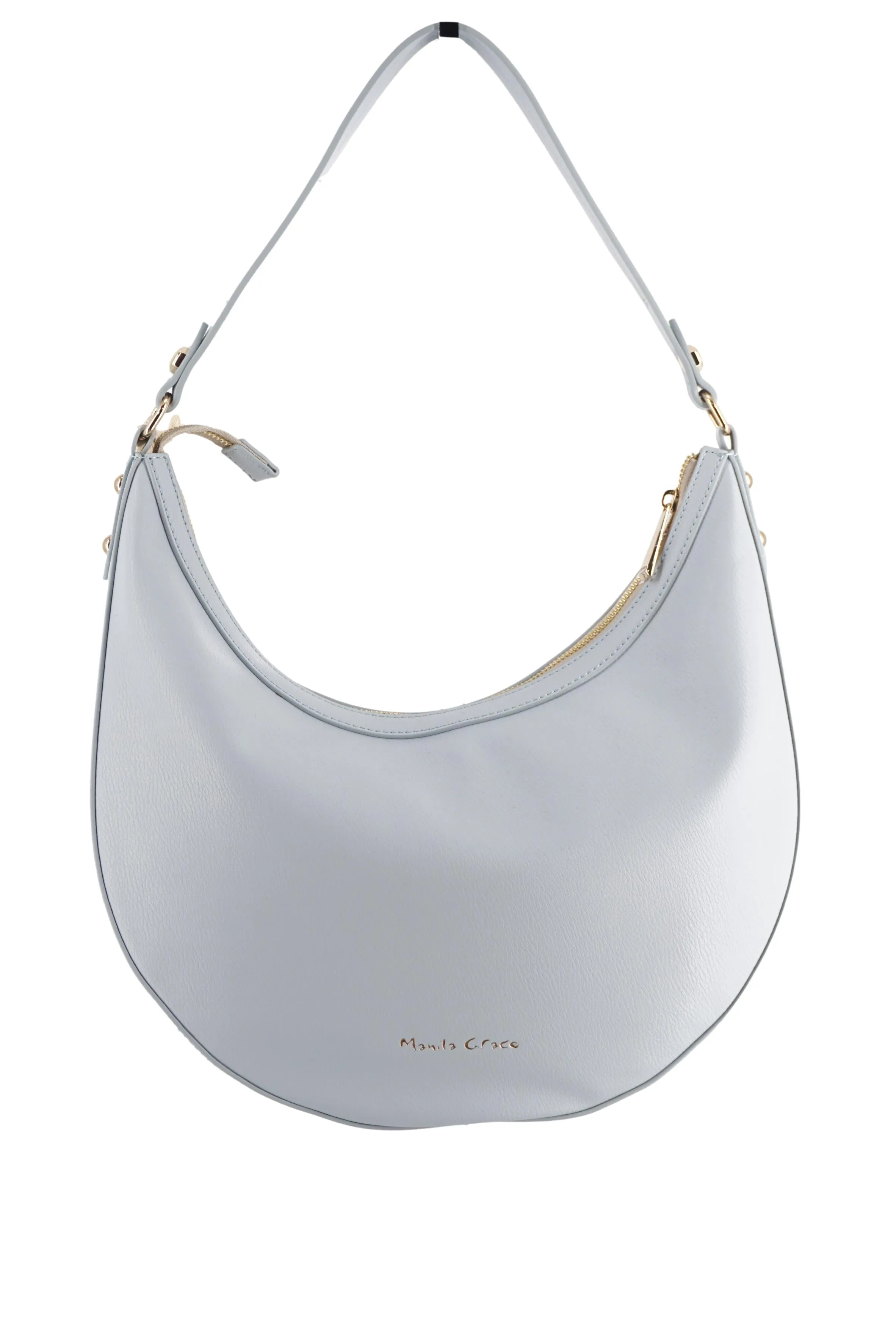 Peony Big Bag in Faux Leather / Light Blue