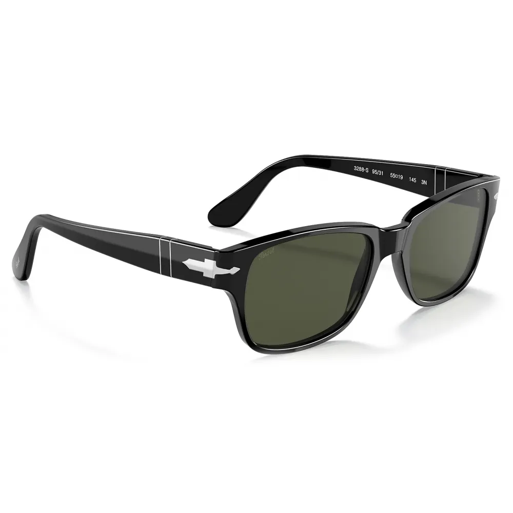 Persol - PO3288S - Nero / Verde - Occhiali da Sole - Persol Eyewear