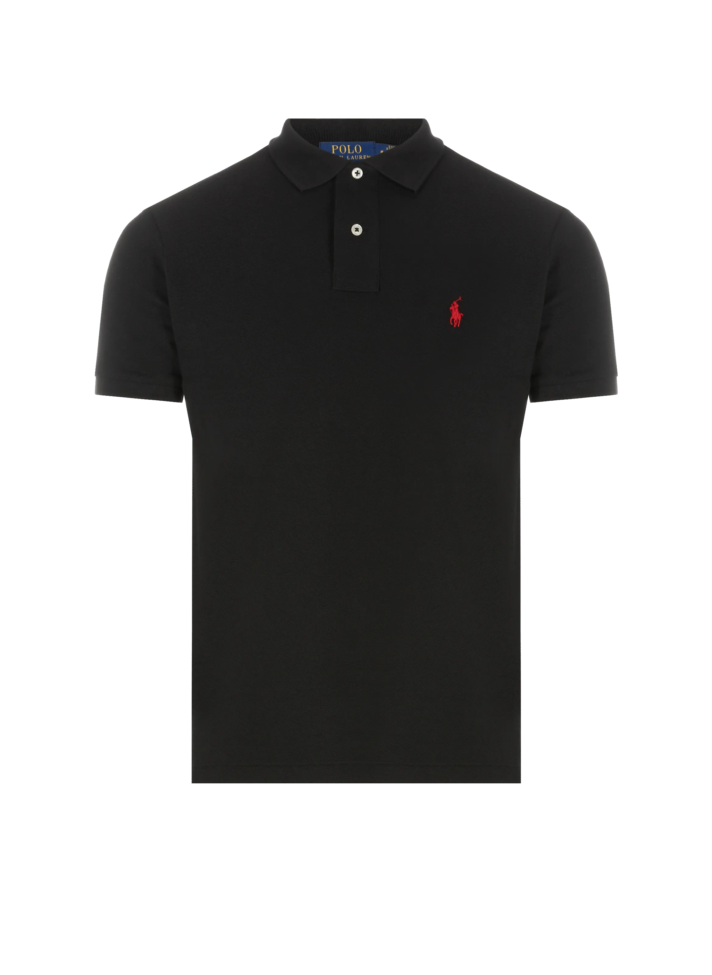  POLO RALPH LAUREN   Polo a maniche corte in cotone piqué | Nero