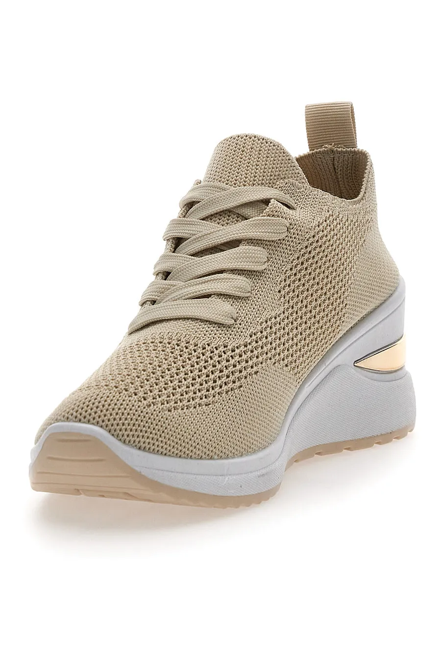   PRIMA RIGA Sneakers Beige Con Zeppa da Donna Prima Riga 434