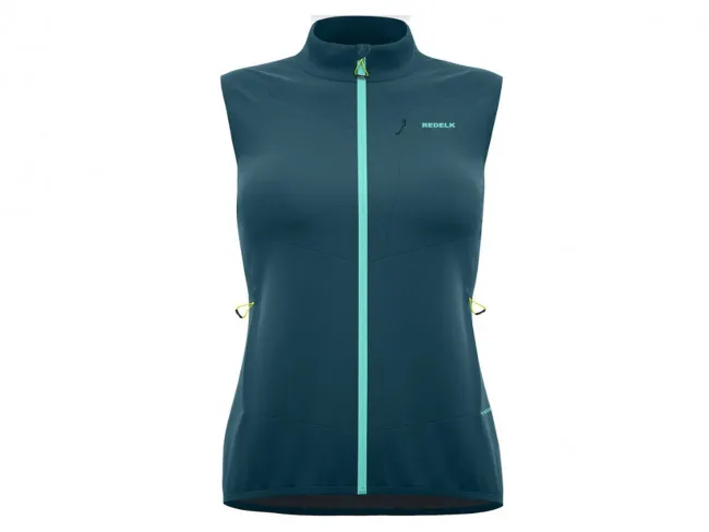 REDELK GILET TREKKING DONNA ESTATE L44R31V 469  SABINE IN SOFTSHELL LEGGERO PETROL BLUE