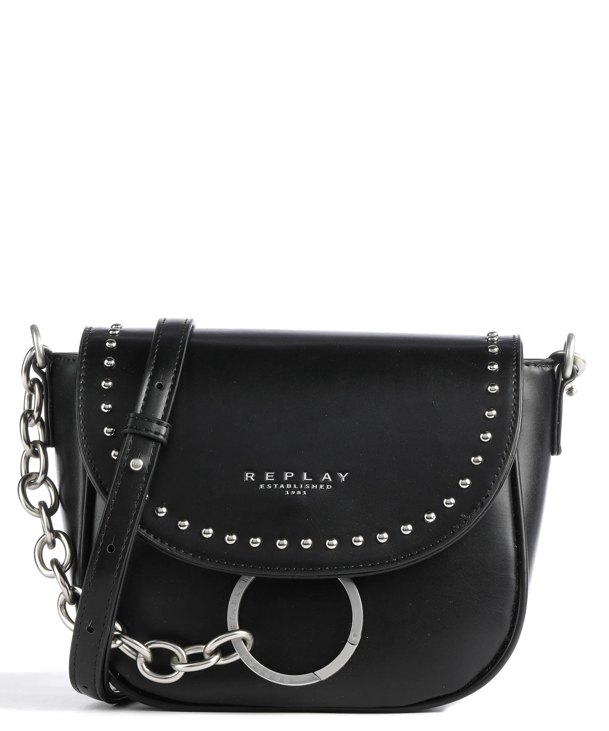  Replay Borsa a tracolla pelle sintetica nero  