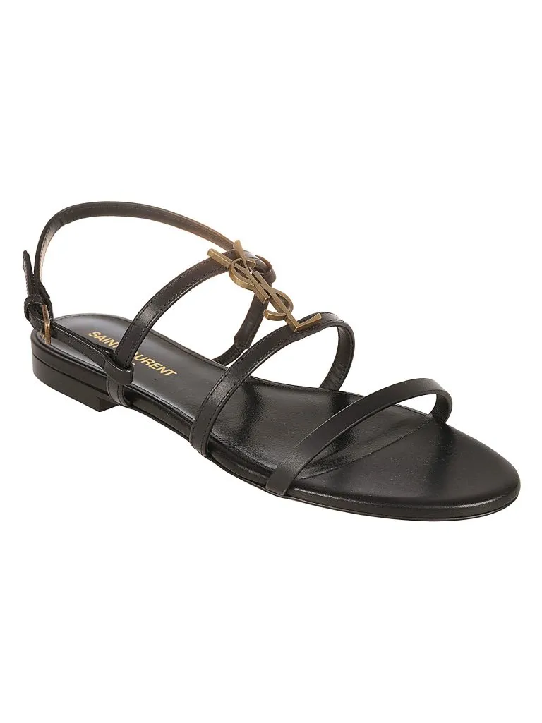 SAINT LAURENTNEW CASSANDRA FLAT Nero