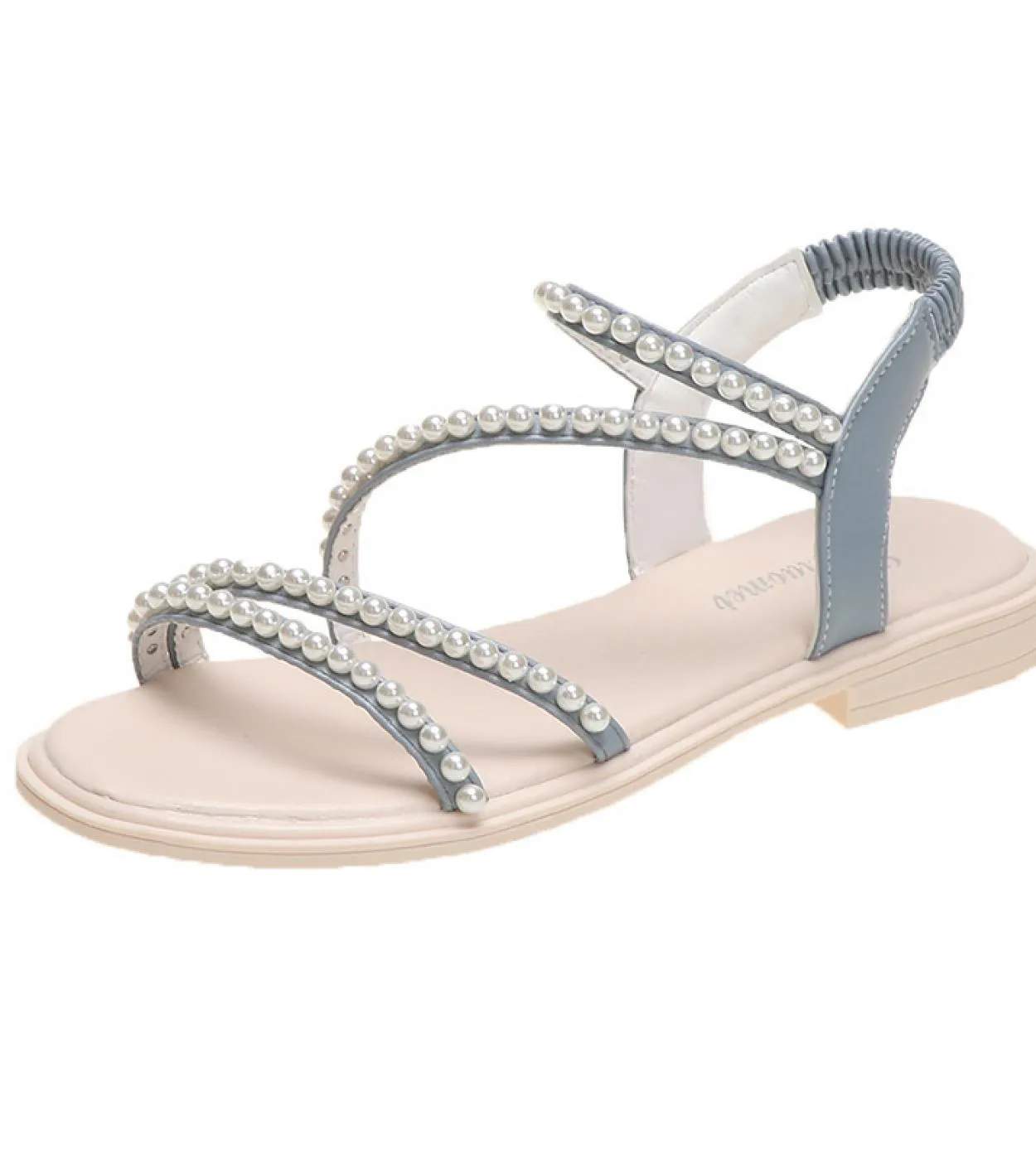Sandali Peep Toe Donna Estate 2022 New String Bead Shoes Lady Sandal Woman Scarpe da spiaggia traspiranti In offerta Spedizione