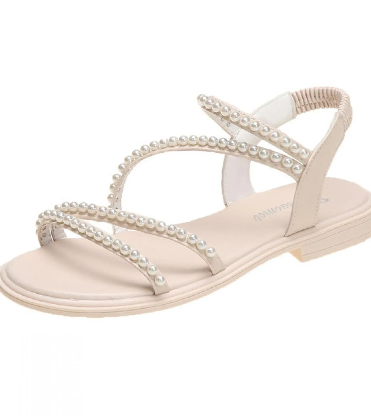 Sandali Peep Toe Donna Estate 2022 New String Bead Shoes Lady Sandal Woman Scarpe da spiaggia traspiranti In offerta Spedizione