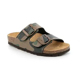 Scarpe da bambino - art. LUCE CB2525 40 - ciabatta verde con doppia fibbia