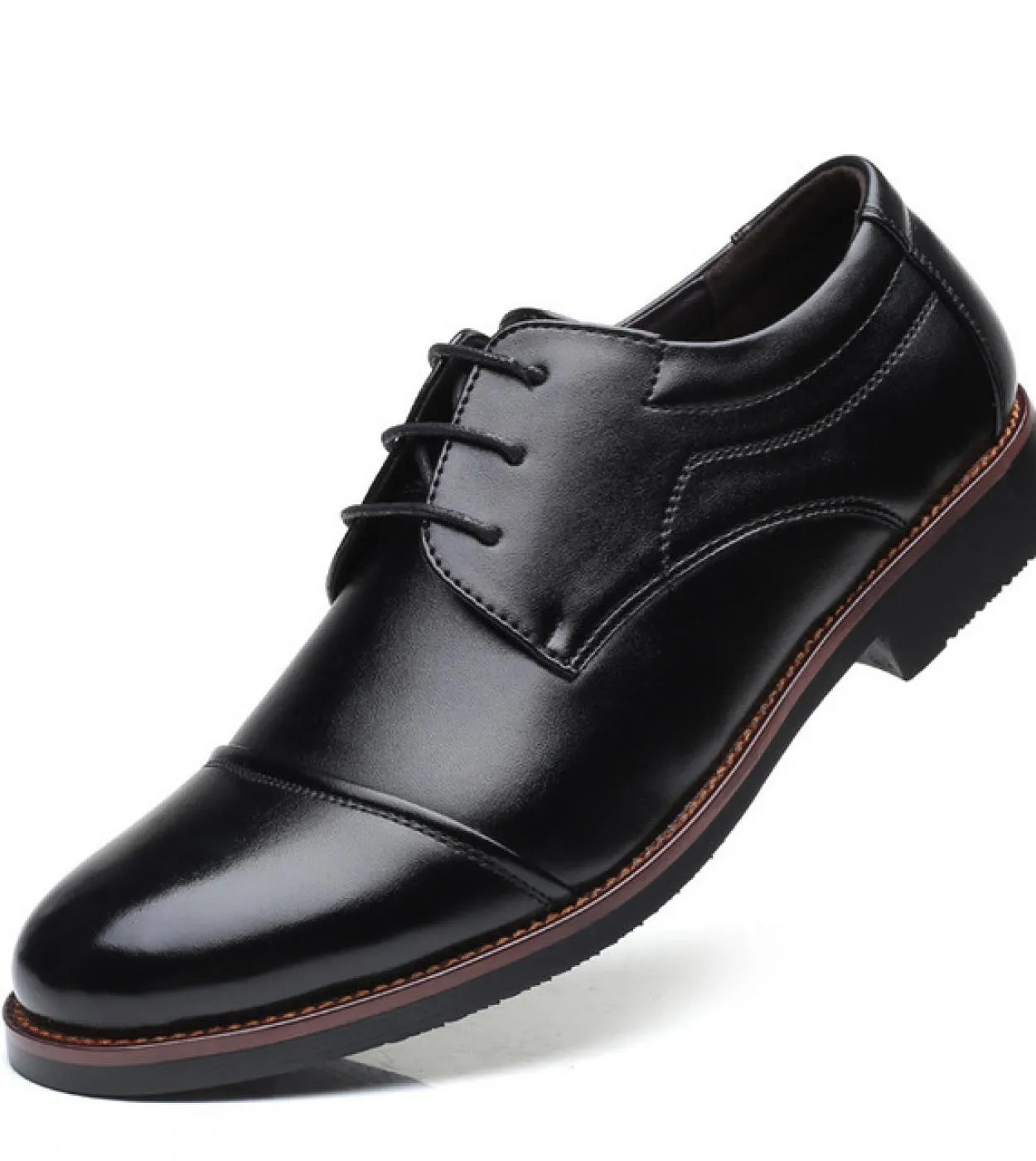 Scarpe eleganti da uomo Lavoro formale da lavoro Pelle verniciata morbida Punta a punta per uomo Scarpe da uomo Oxford da uomo N