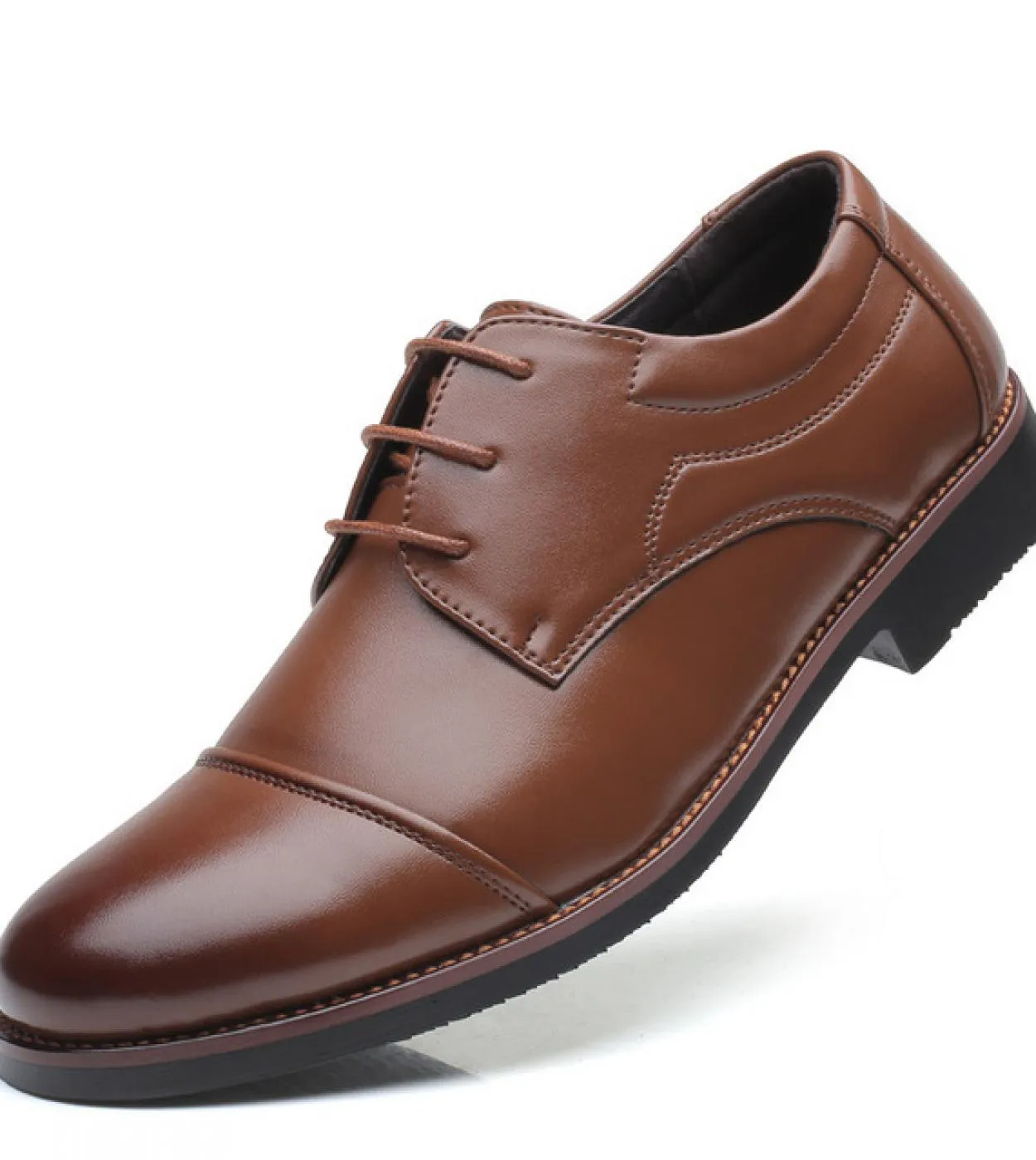 Scarpe eleganti da uomo Lavoro formale da lavoro Pelle verniciata morbida Punta a punta per uomo Scarpe da uomo Oxford da uomo N