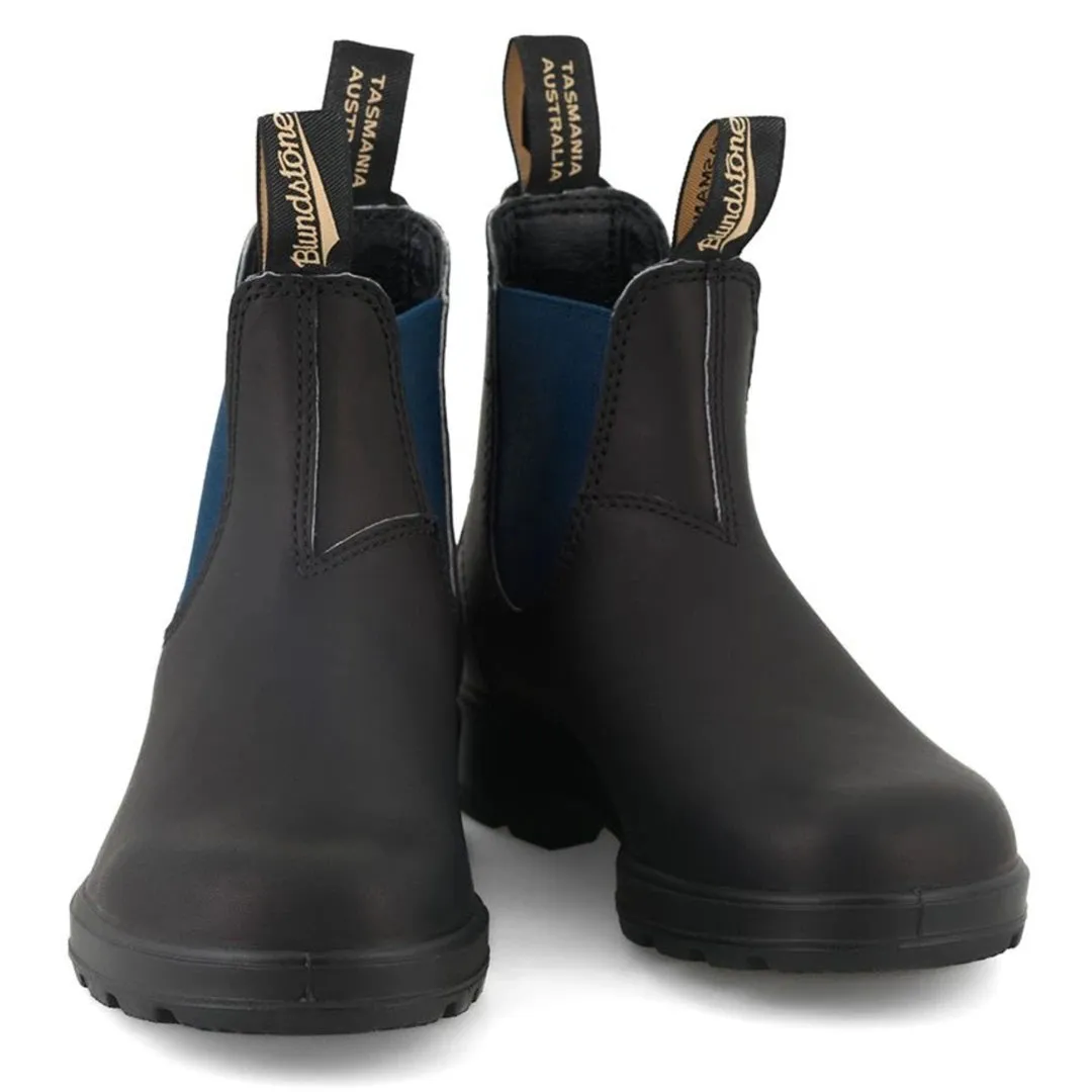 Stivaletti Blundstone 1917 Chelsea in Pelle Blu Alti all Caviglia Slip On