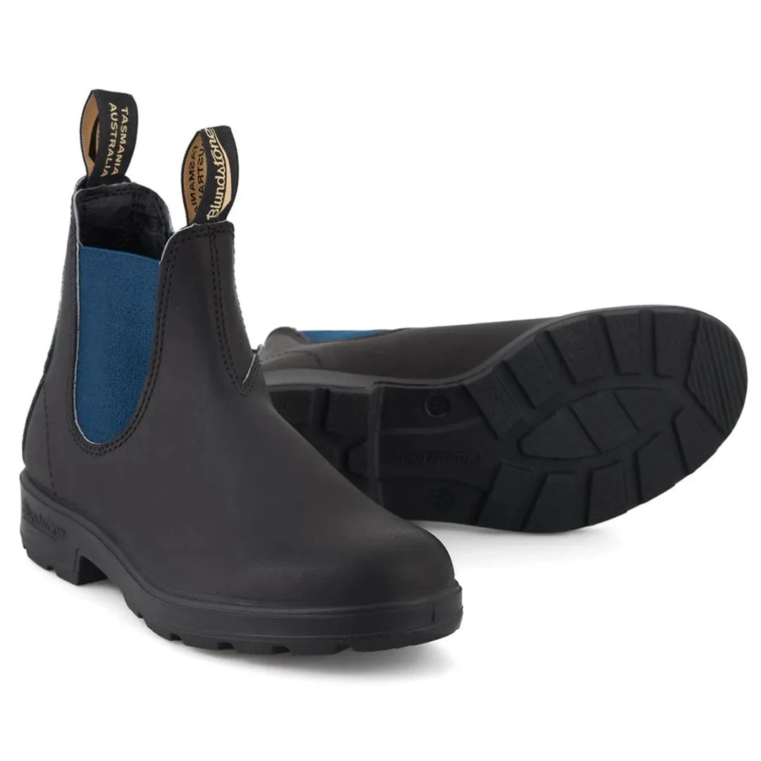 Stivaletti Blundstone 1917 Chelsea in Pelle Blu Alti all Caviglia Slip On