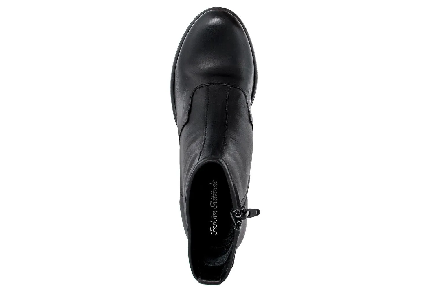 Stivaletto con tacco Donna in Pelle Nero