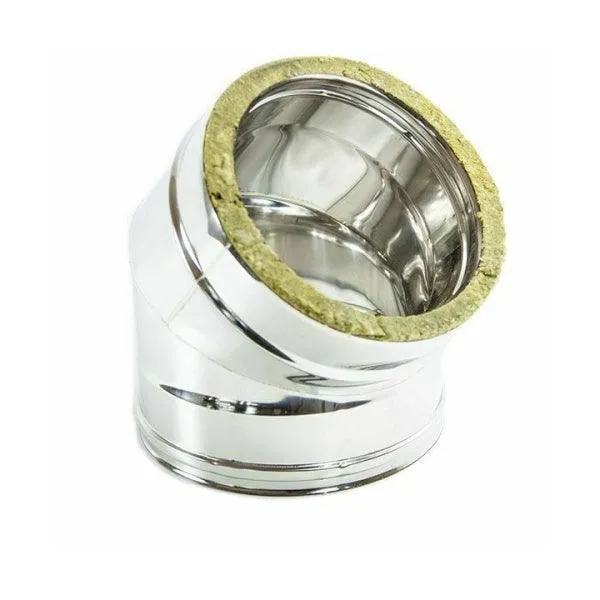 SYNERGY TERMOTEC COIBENTATO CURVA A 45° D.MM180 INOX 316L