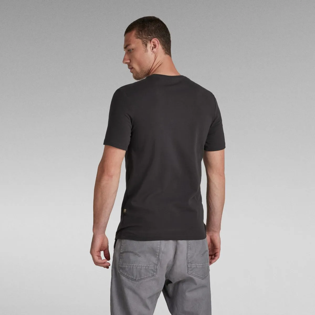 T-SHIRT Uomo G-STAR D19070 C723 SLIM BASE 6484 BLACK