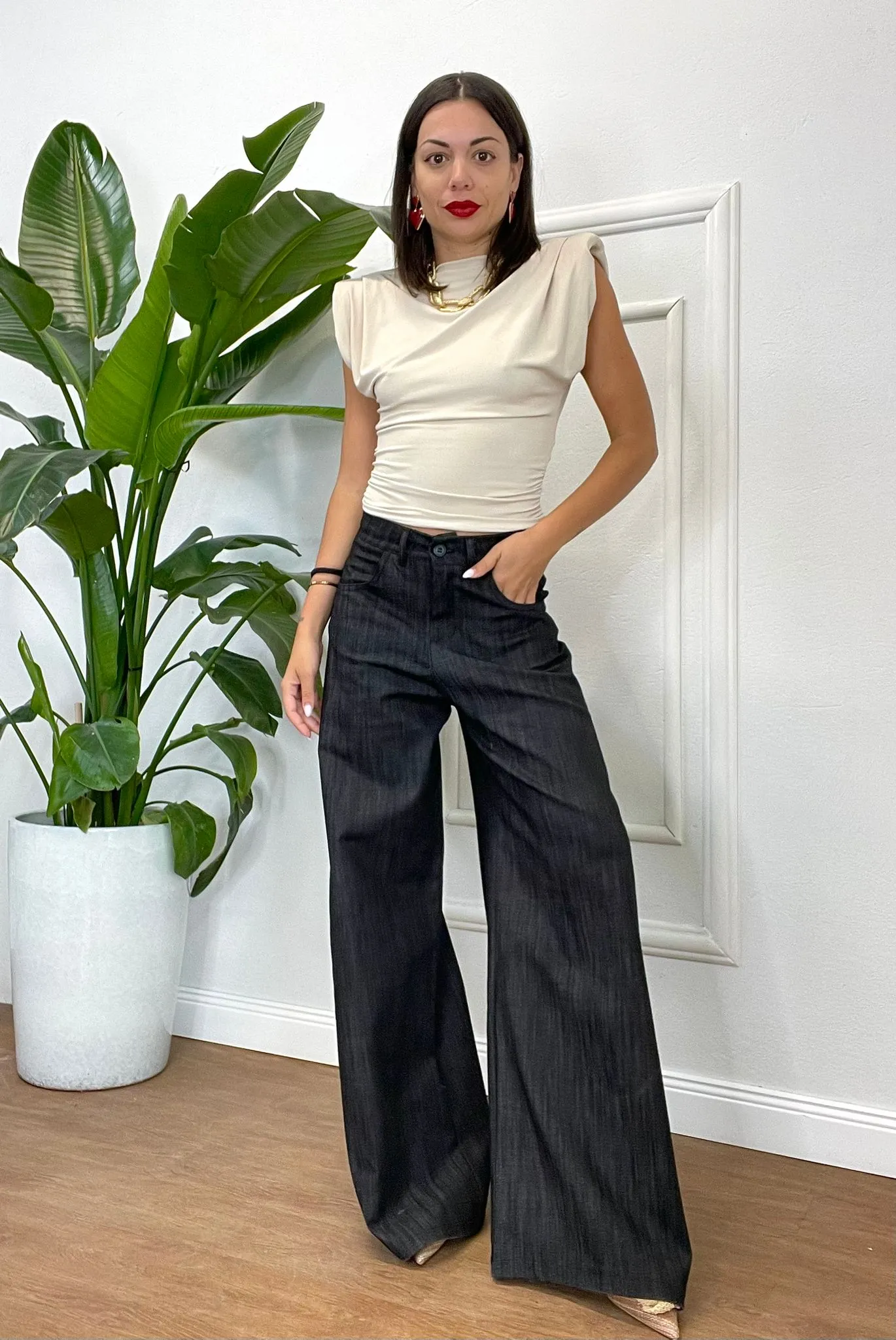 TOP COLLO ALTO 500 beige