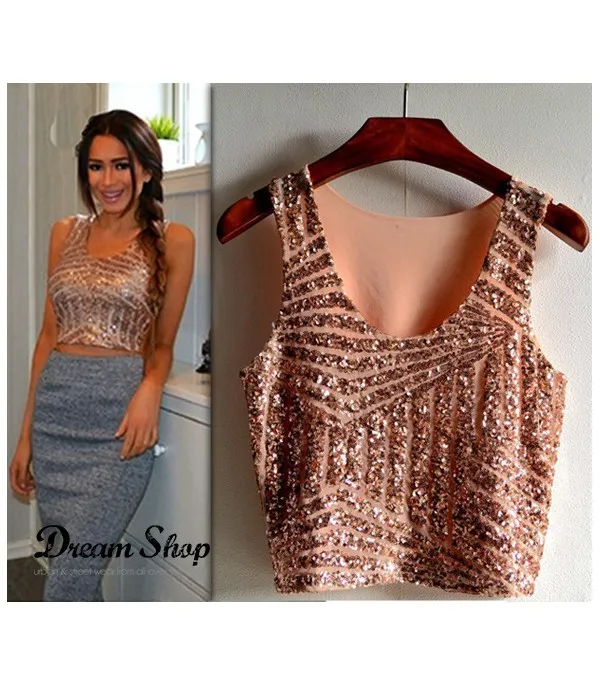 Top sequin stripe