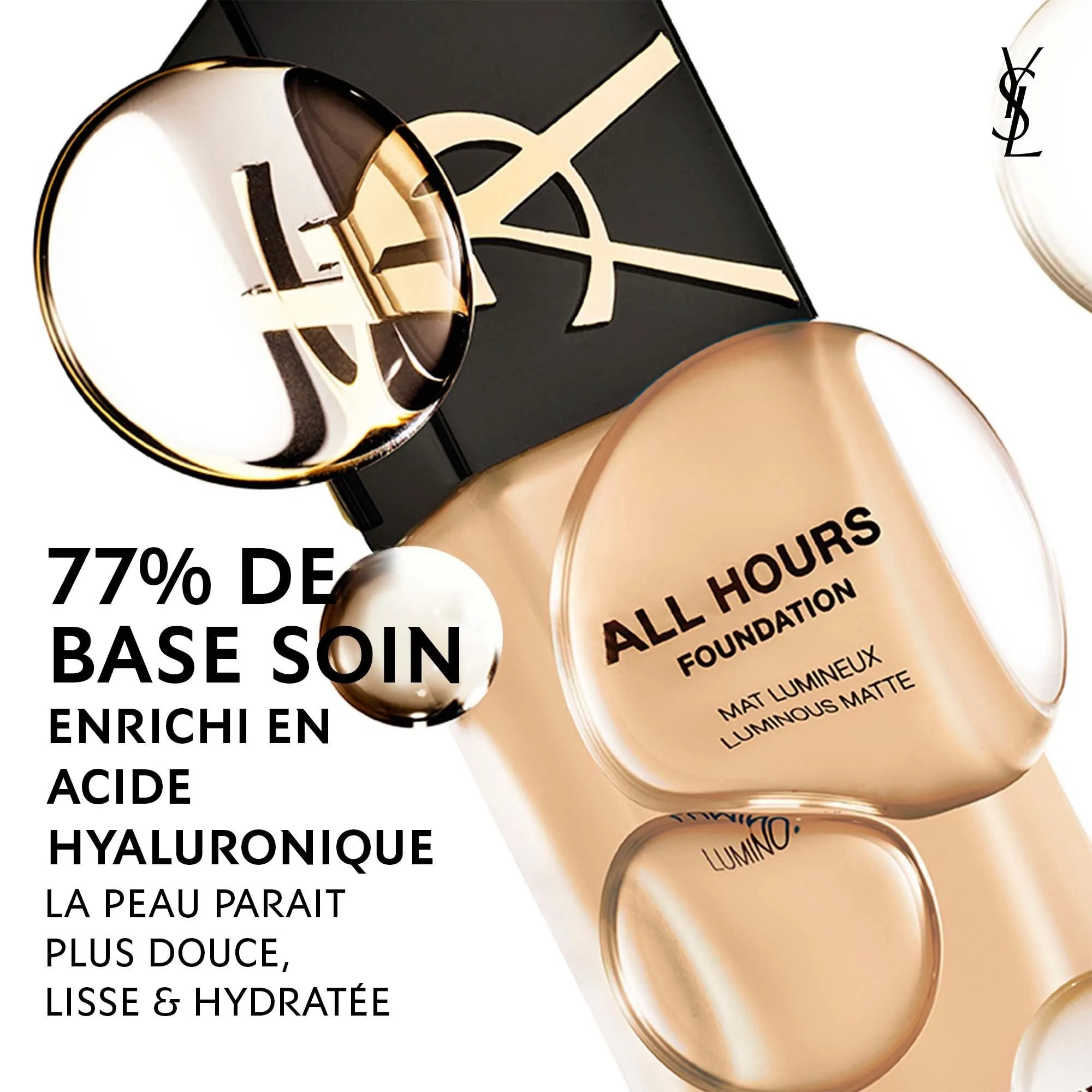  YVES SAINT LAURENT   FONDOTINTA MAT ILLUMINANTE 24H* AD ALTA COPRENZA |  - DC7